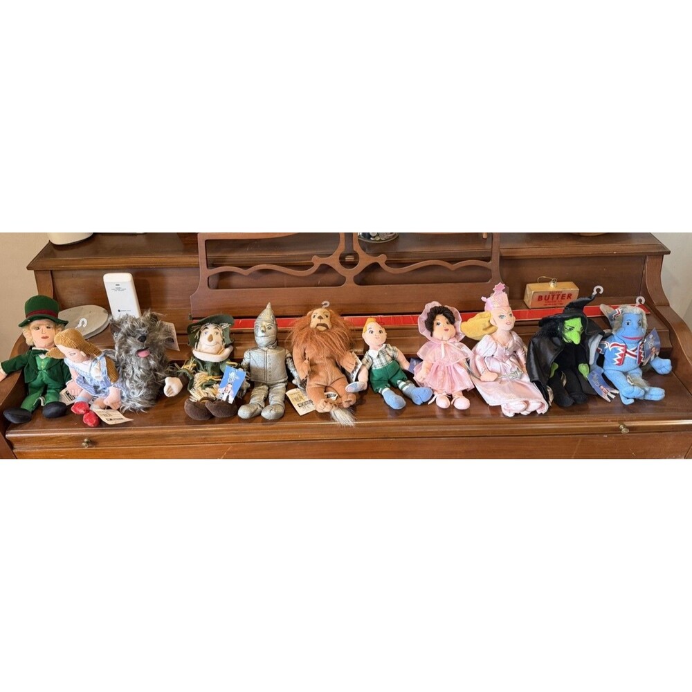 Wizard of Oz Set of 11 Plush Dolls Warner Bros. Studio Store 1998 Stuffed Toys